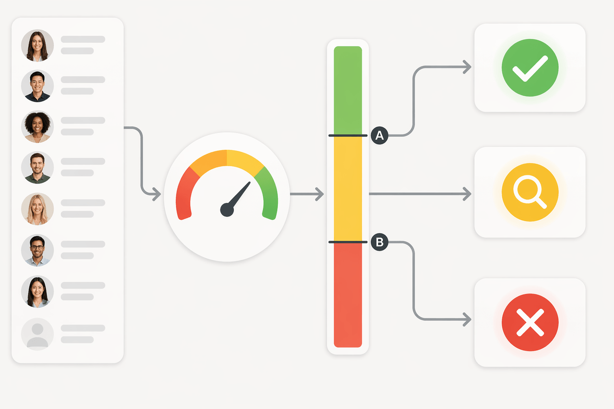 Choosing thresholds that balance risk, cost, and speed